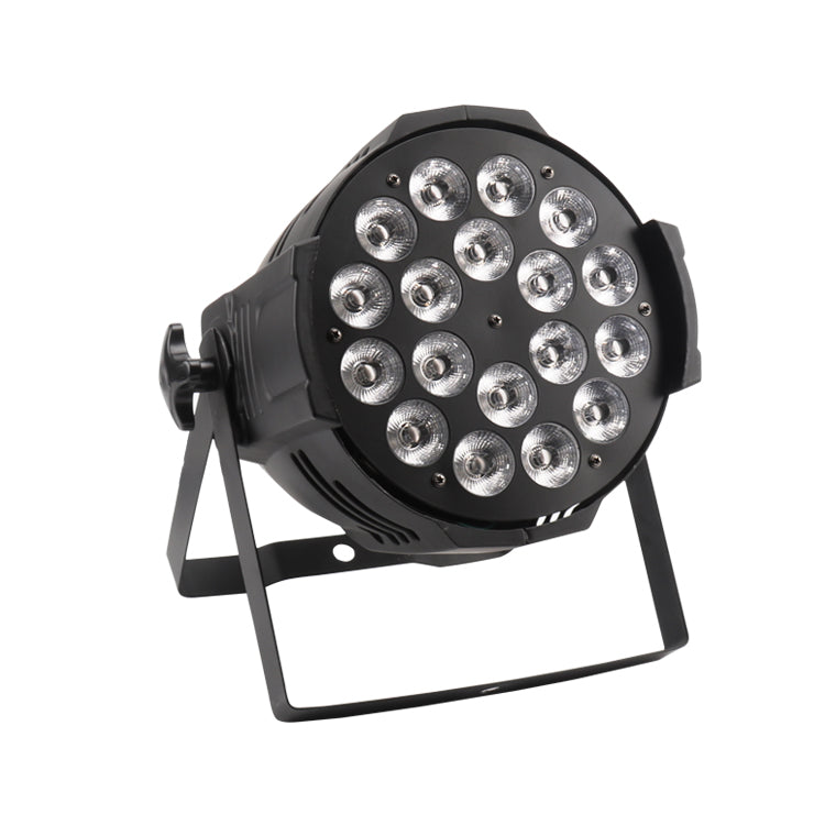Stage Light, LED par Light 18x10W 4in1 RGBW Low Noise Fan DMX512 Sound Activated wash Light for Halloween Christmas Wedding Church Party DJ Stage Lighting