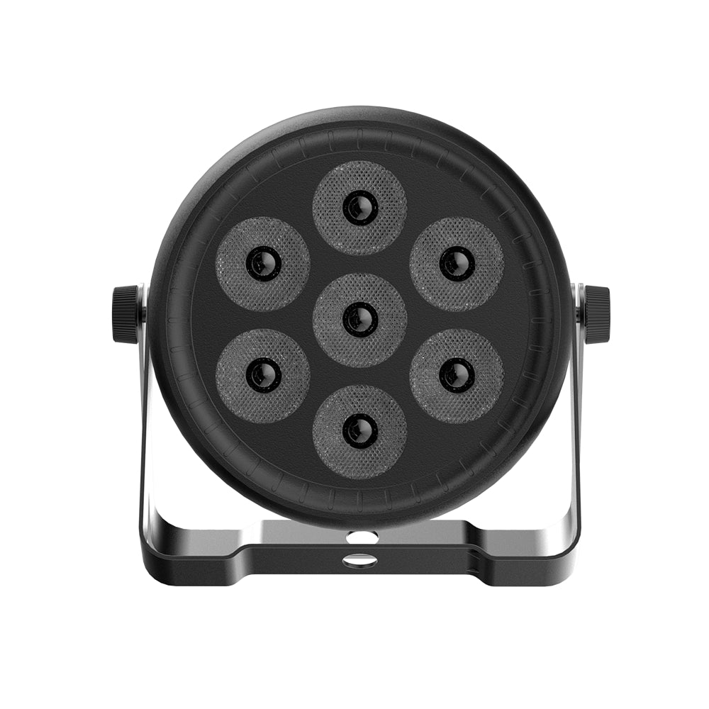 Luces de escenario 7x30W Uplights con luces par LED RGBW 4 en 1 Control DMX512 activado por sonido Luz par de DJ brillante para escenario Fiesta Club Disco Boda Eventos