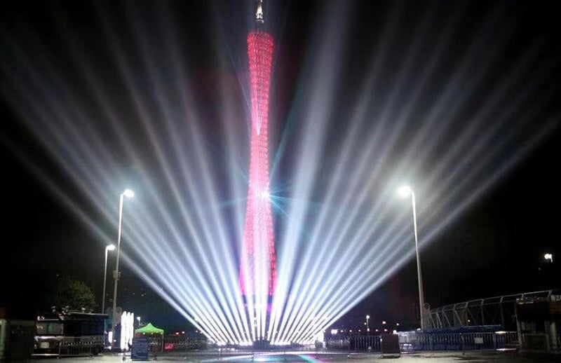 380W Waterproof Beam Moving Head Light DMX512 DJ Disco Equipment Outdoor Waterproof Party Club Stage Lights Searching Light Sky City Light