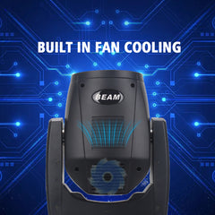 7R 230W Beam Moving Head Light - 17 Gobos RGBW Beam Lights - 14 Colors Led Moving Head Light Dj Lights - 16CH DMX512 Sound Control for Church Wedding Disco Party