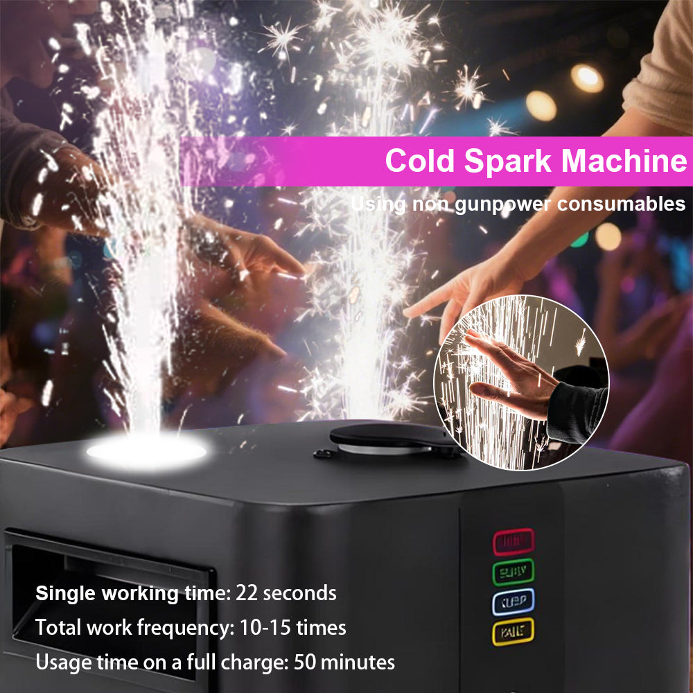 Mini Cold Spark Rechargeable Battery Remote Mini Electronic DJ Equipment DMX Disco Stage Light Effect For Wedding Event Party