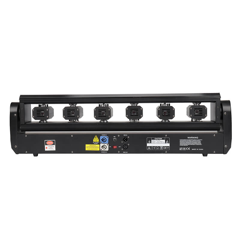 6 Eyes Moving Head Laser Light Laser Beam Bar Light Disco Laser Beam Shaking Head Light