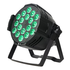 Stage Light, LED par Light 18x10W 4in1 RGBW Low Noise Fan DMX512 Sound Activated wash Light for Halloween Christmas Wedding Church Party DJ Stage Lighting