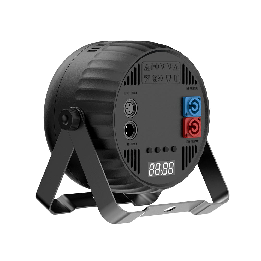 Luces de escenario 7x30W Uplights con luces par LED RGBW 4 en 1 Control DMX512 activado por sonido Luz par de DJ brillante para escenario Fiesta Club Disco Boda Eventos