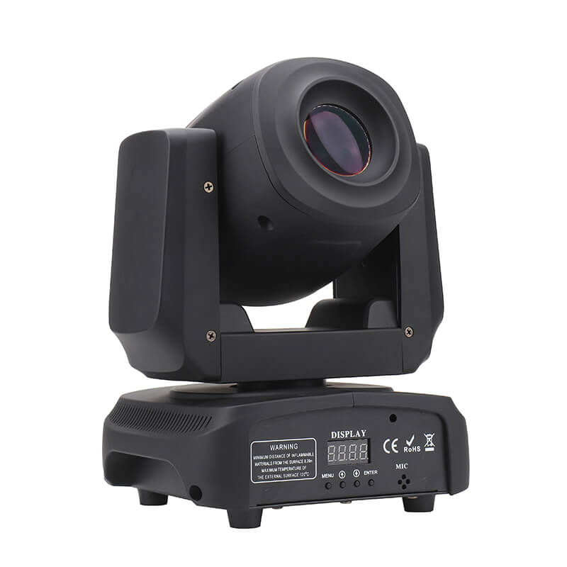 85W DJ Light Moving Head Lights Rotating 3-Facet Prism LED Spot Moving Heads with 8 Gobos Stage Lighting by DMX and Sound Activated Control for Parties Wedding Church Live Band Show Bar