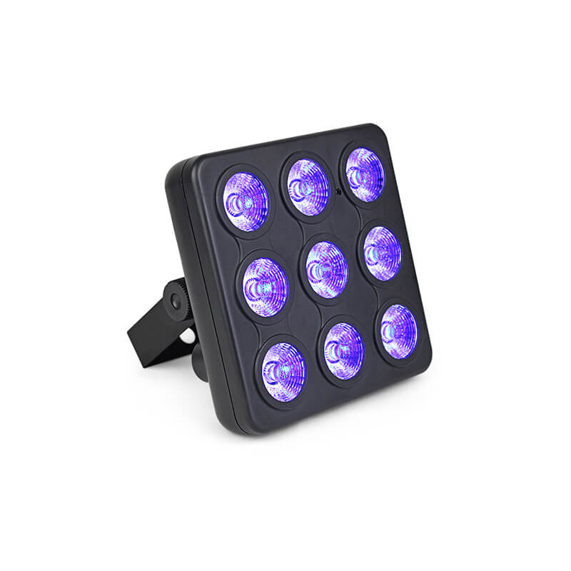 Mini LED Par Light Panel Led plano Mostrar luces de efecto de escenario 9X4W 4IN1 RGBW DJ Disco DMX Led Beam Wash Efecto de iluminación estroboscópica 