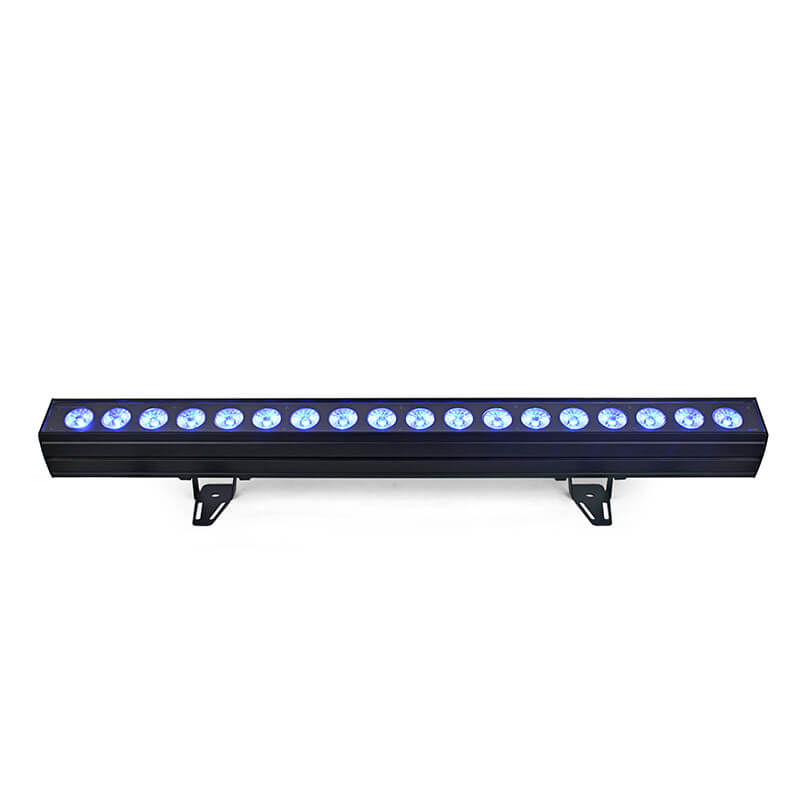 LED Stage Wash Light Bar - 200W 18LEDs RGBW 4in 1 Professional DJ Lights with Sound Activated by DMX Control Uplights for Church Wedding Halloween Christmas Events Birthday Party Lighting