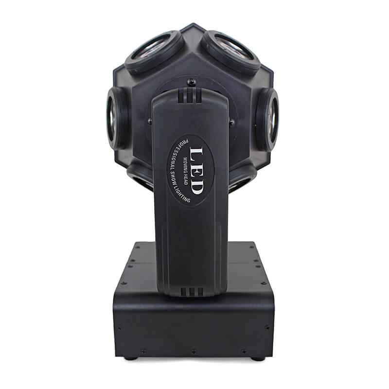 Moving Head Beam Light 120W LED RGBW 360°Rotation Moving Head Light DJ Lights DMX 512 with Sound Activated for Stage Lighting Party Disco Club Wedding
