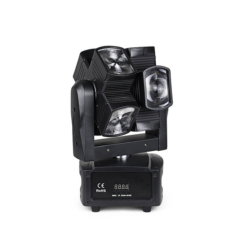 Moving Head Lights, 8x10W RGBW DJ Lights Stage Lighting, 16/23CH DMX Spotlights, 4 in1 Beam Wash Zoom Effect Stage Lights Professional DMX Control Sound Activated DJ Lights