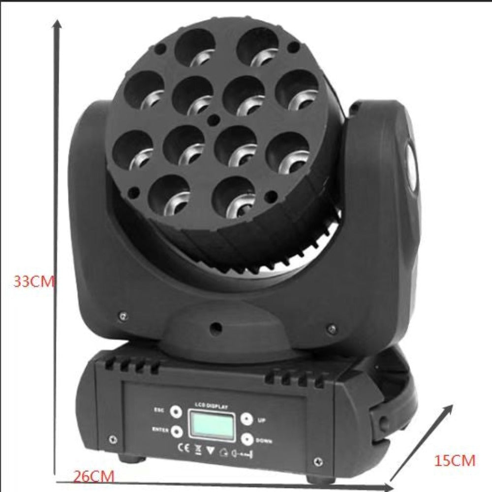 12Pcs Led Beam Moving Head Light 12x10w Rgbw Led Stage 4in1 RGBW Moving Head Light