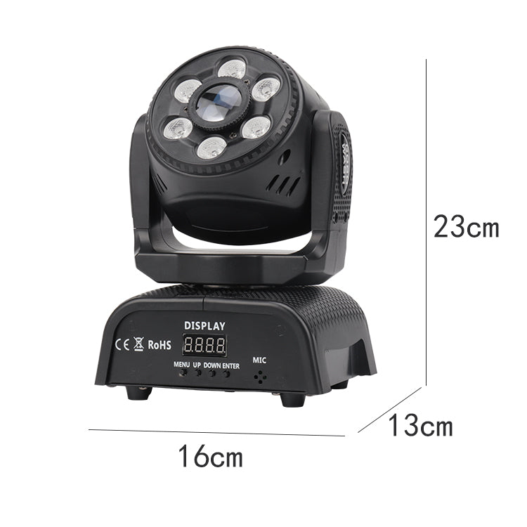 Moving Head Light LED RGBW Beam/Wash Effect Stage Lights Professional DMX Control Sound Activated DJ Lights for Chrismas Disco and Nightclub