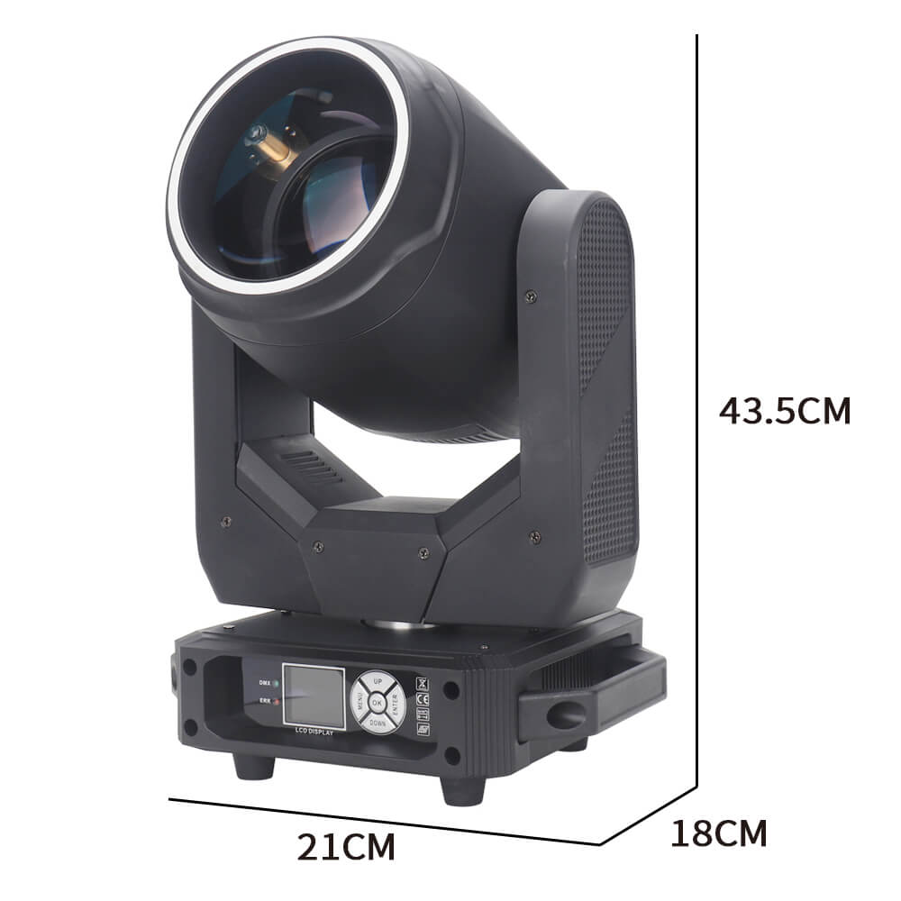 300W Beam Sharpy Moving Head Light - 17 Gobos RGBW Beam Lights - 11 Colors Led Moving Head Light Dj Lights - 17CH DMX512 Sound Control for Church Wedding Disco Party