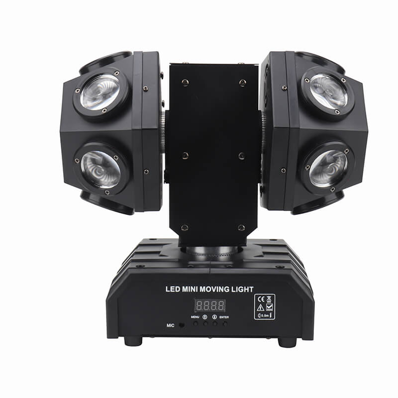 3 In1 Stage Moving Head Light,160W Mixed Effect Sound Activated RGB LED Stage Light by Remote and DMX Control,11/14 Channel,for Disco KTV Club Party