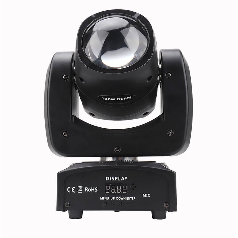 Moving Head Lights LED 100W Beam Effect Spotlights DMX512 with RDM and Linear Focus Dj Stage Lights for Chrismas Wedding Party Dance