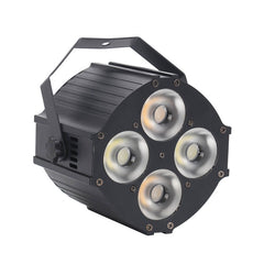 COB-Licht mit Scheunentüren, 4 LED-Par-Lichter, DMX512, professionelle DJ-Par-Lichter, Strahler für Theater, Studio, Fotostudio, Heimdekoration, Party, Kirche, Event, Hochzeit 