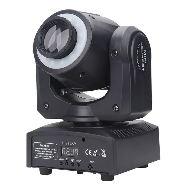 30W Moving Head Light LED Stage Lighting DJ Lights with RGBW Cycle Strip Beam Spotlight by Remote and DMX Control for Parties Wedding Church Live Show Club Bar