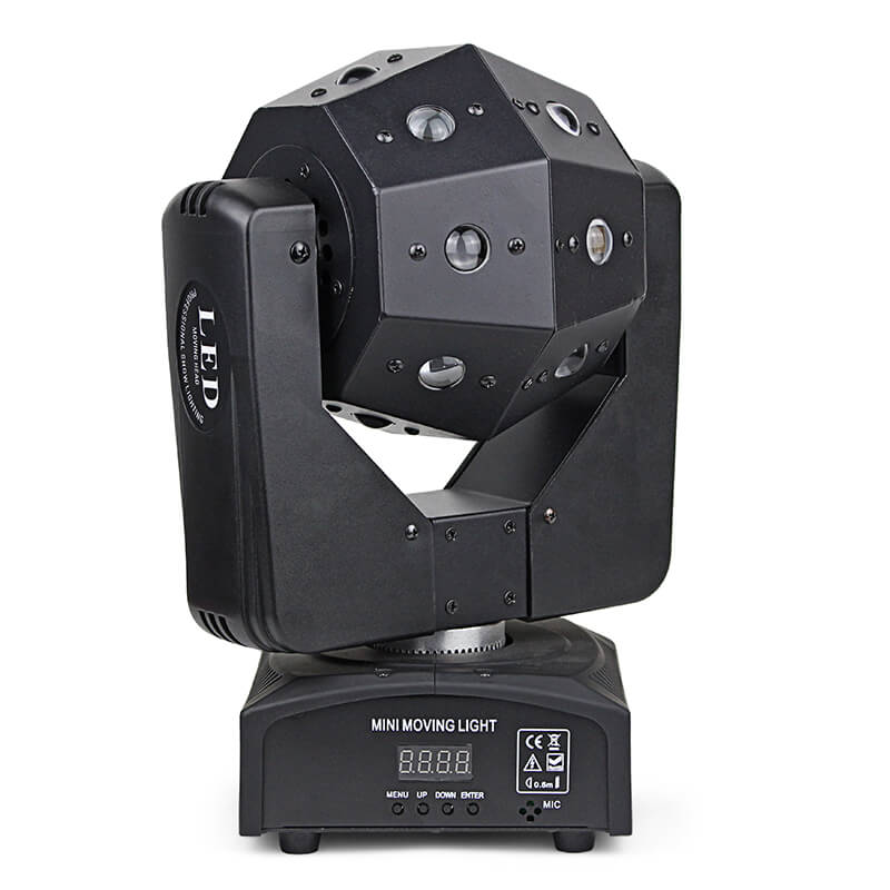 16x3W RGBW 4in1 DJ Lights DMX512 Moving Head Lamps, Disco Ball Lights Stage Lights DJ Disco Party Lights for DJ Disco KTV Party