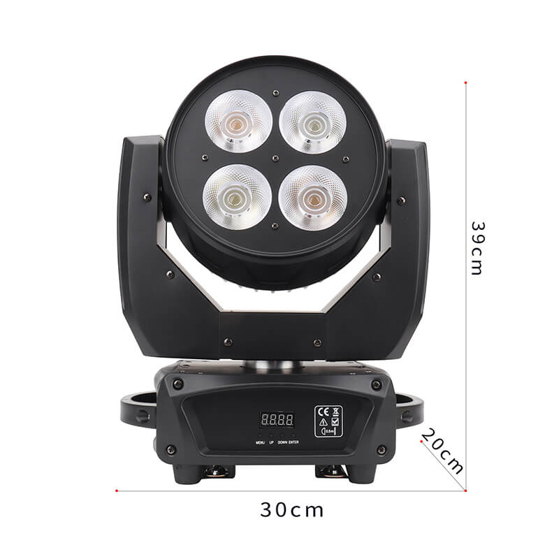 Stage Light, COB  Lights 400W DJ Light 4-Eye White Stage Lighting, Warm White/Cool White LED Stage Spotlight,Brighter DMX512 Party Lights 15CH for Church Wedding Theater