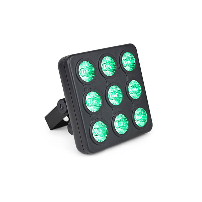 Mini LED Par Light Panel Led plano Mostrar luces de efecto de escenario 9X4W 4IN1 RGBW DJ Disco DMX Led Beam Wash Efecto de iluminación estroboscópica 