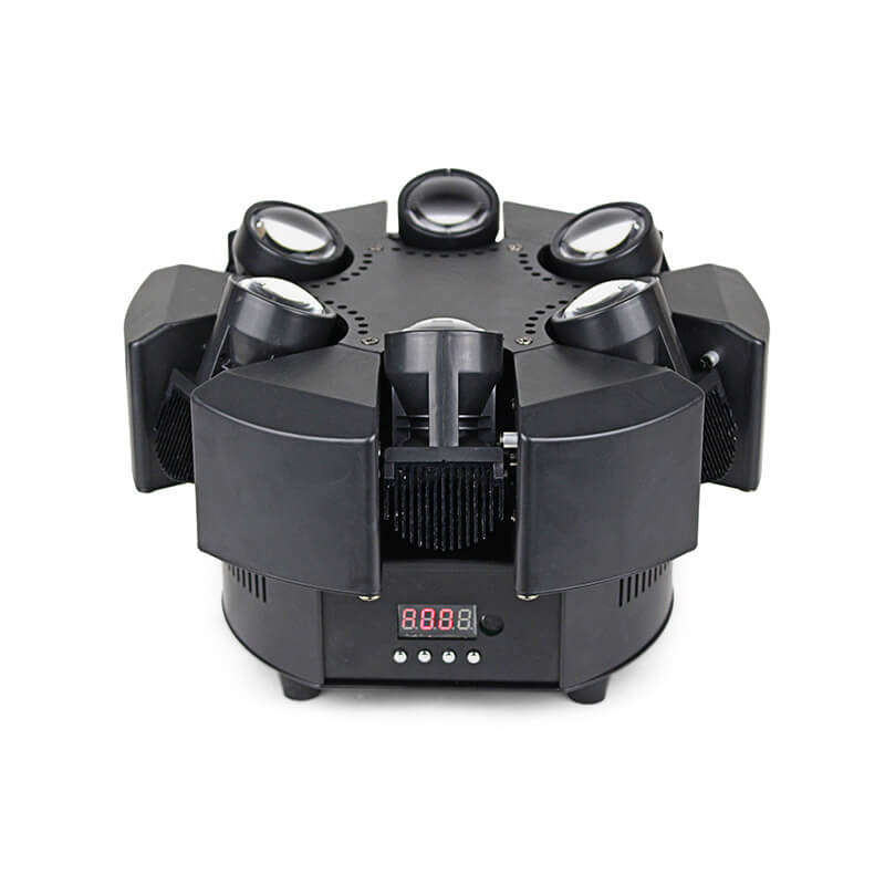 Stage Lights 6 Beams RGBW LED Moving Head Beam Light DMX Party Club Bar Stage Lighting Par Lighting Sound Activated for DJ KTV Disco Party Wedding Concert Festival