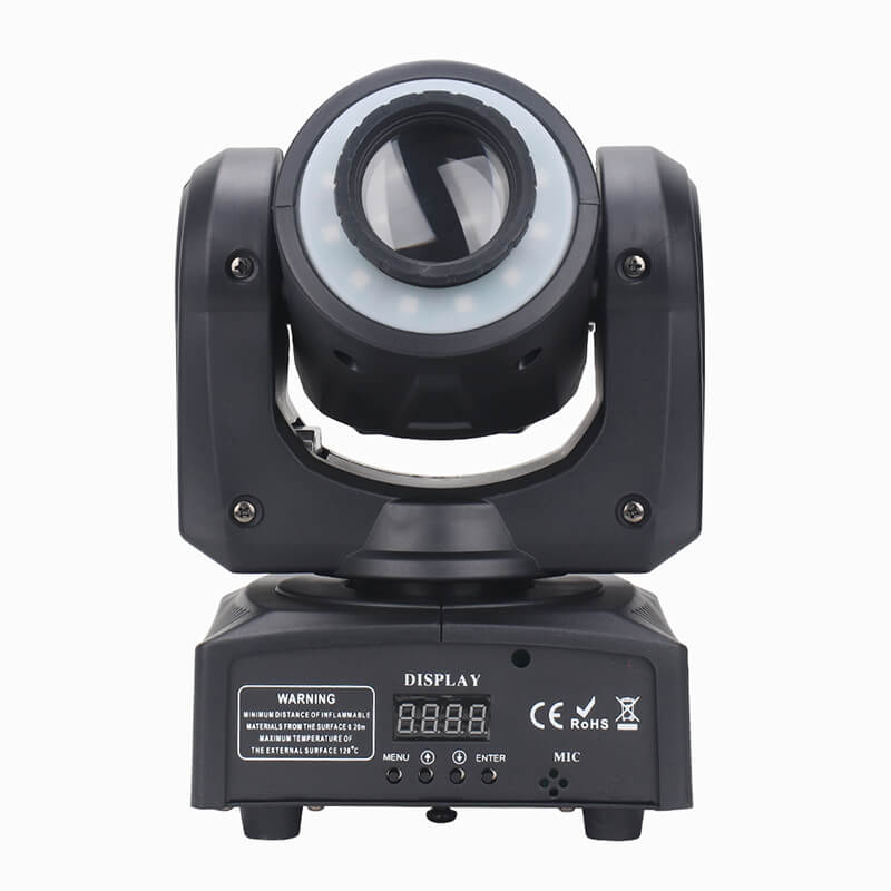 30W Moving Head Light LED Stage Lighting DJ Lights with RGBW Cycle Strip Beam Spotlight by Remote and DMX Control for Parties Wedding Church Live Show Club Bar