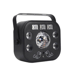 Disco Light Party Light, Led DJ Lights 5 in 1 with Magic Kaleidoscope Ball, Led Patterns Strobe Light and Purple UV Light, Great for Stage & dj Lighting, Disco Club Party Church Lights