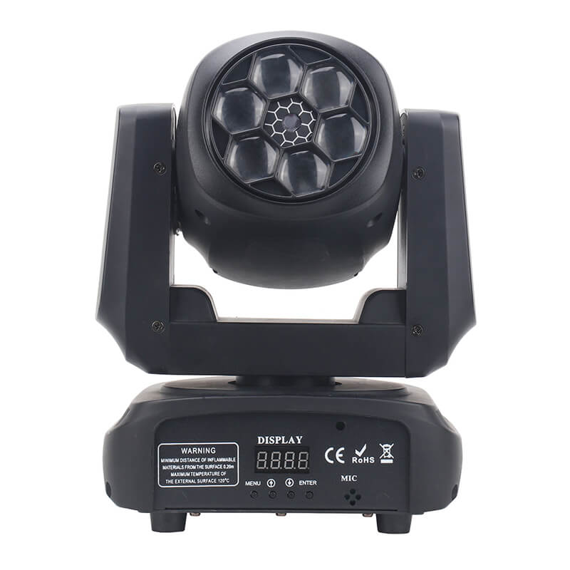 DJ Lights 100w Bee Eye Wash Moving Head Lights Strobe Party Disco Lights Green-Effect Strobe DJ Lights Compatible with 10/15CH DMX512 for Home Dance Wedding Event Party