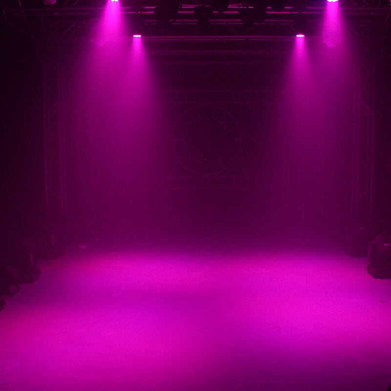 Moving Head Light RGBW 4in1 Stage Lighting DJ Lights 7 x 10W LED Beam Spotlight 9/14 CH Wash Light with DMX and Sound Activated for Church Wedding Parties Live Show Bar