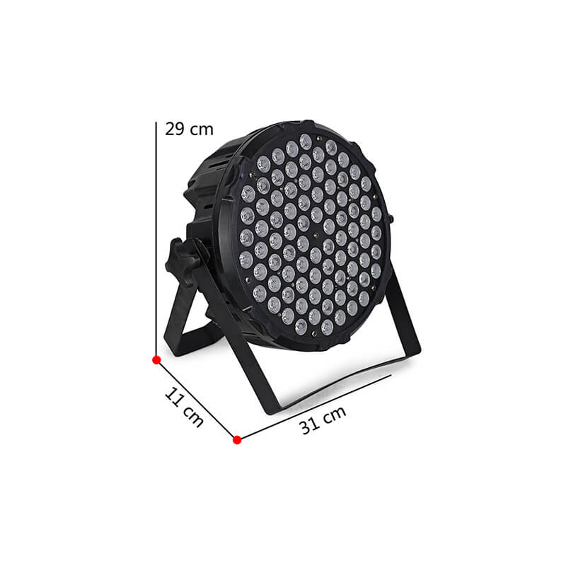 Focos Par LED de aluminio 84X3W RGB 3 en 1 Flat Par DMX512 Equipo de DJ de estudio profesional 