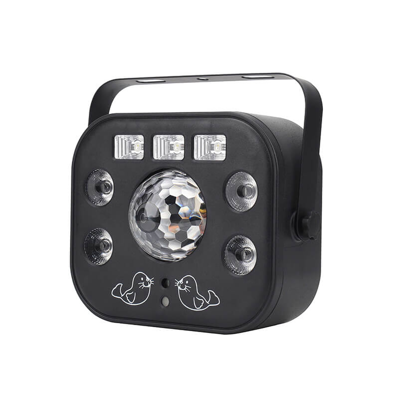Disco Light Party Light, Led DJ Lights 5 in 1 with Magic Kaleidoscope Ball, Led Patterns Strobe Light and Purple UV Light, Great for Stage & dj Lighting, Disco Club Party Church Lights