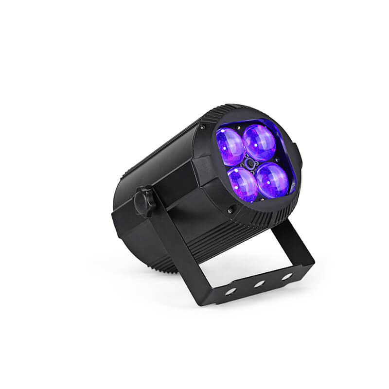 Pub que enciende la lámpara de la etapa del proyector del par LED del zoom de 4x10W RGBW 4in1 mini con efecto del lavado 