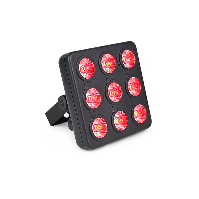 Mini LED Par Light Panel Led plano Mostrar luces de efecto de escenario 9X4W 4IN1 RGBW DJ Disco DMX Led Beam Wash Efecto de iluminación estroboscópica 