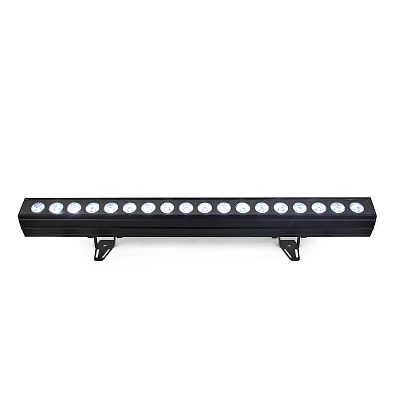 LED Stage Wash Light Bar - 200W 18LEDs RGBW 4in 1 Professional DJ Lights with Sound Activated by DMX Control Uplights for Church Wedding Halloween Christmas Events Birthday Party Lighting
