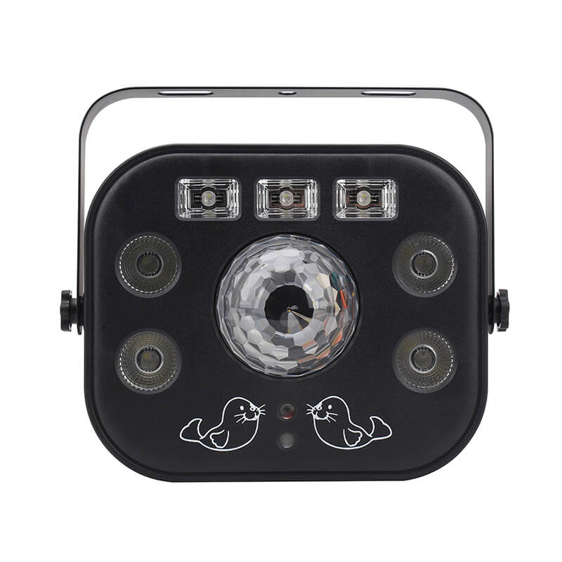 Disco Light Party Light, Led DJ Lights 5 in 1 with Magic Kaleidoscope Ball, Led Patterns Strobe Light and Purple UV Light, Great for Stage & dj Lighting, Disco Club Party Church Lights