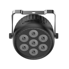 Luces de escenario 7x30W Uplights con luces par LED RGBW 4 en 1 Control DMX512 activado por sonido Luz par de DJ brillante para escenario Fiesta Club Disco Boda Eventos
