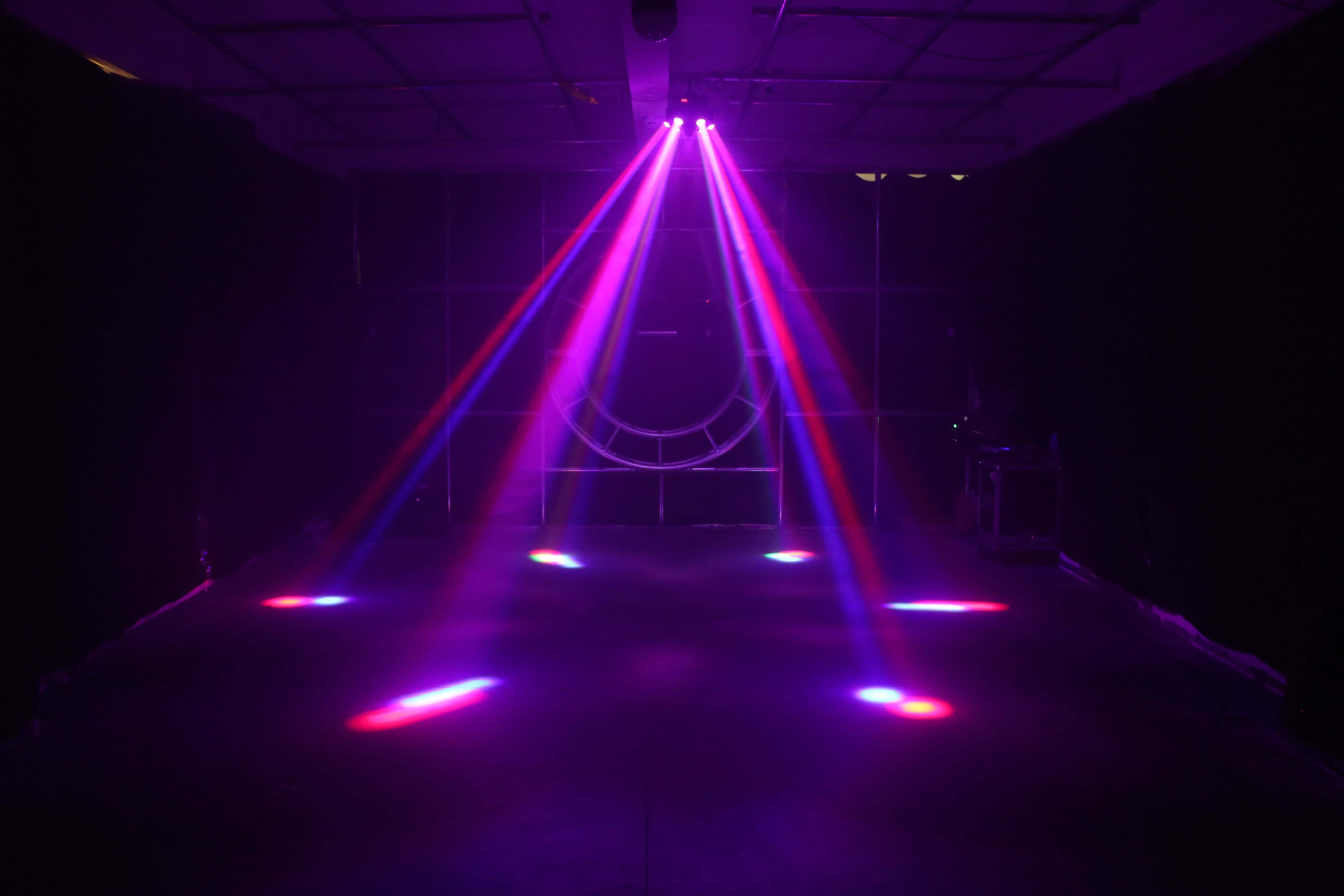 Stage Lights 6 Beams RGBW LED Moving Head Beam Light DMX Party Club Bar Stage Lighting Par Lighting Sound Activated for DJ KTV Disco Party Wedding Concert Festival