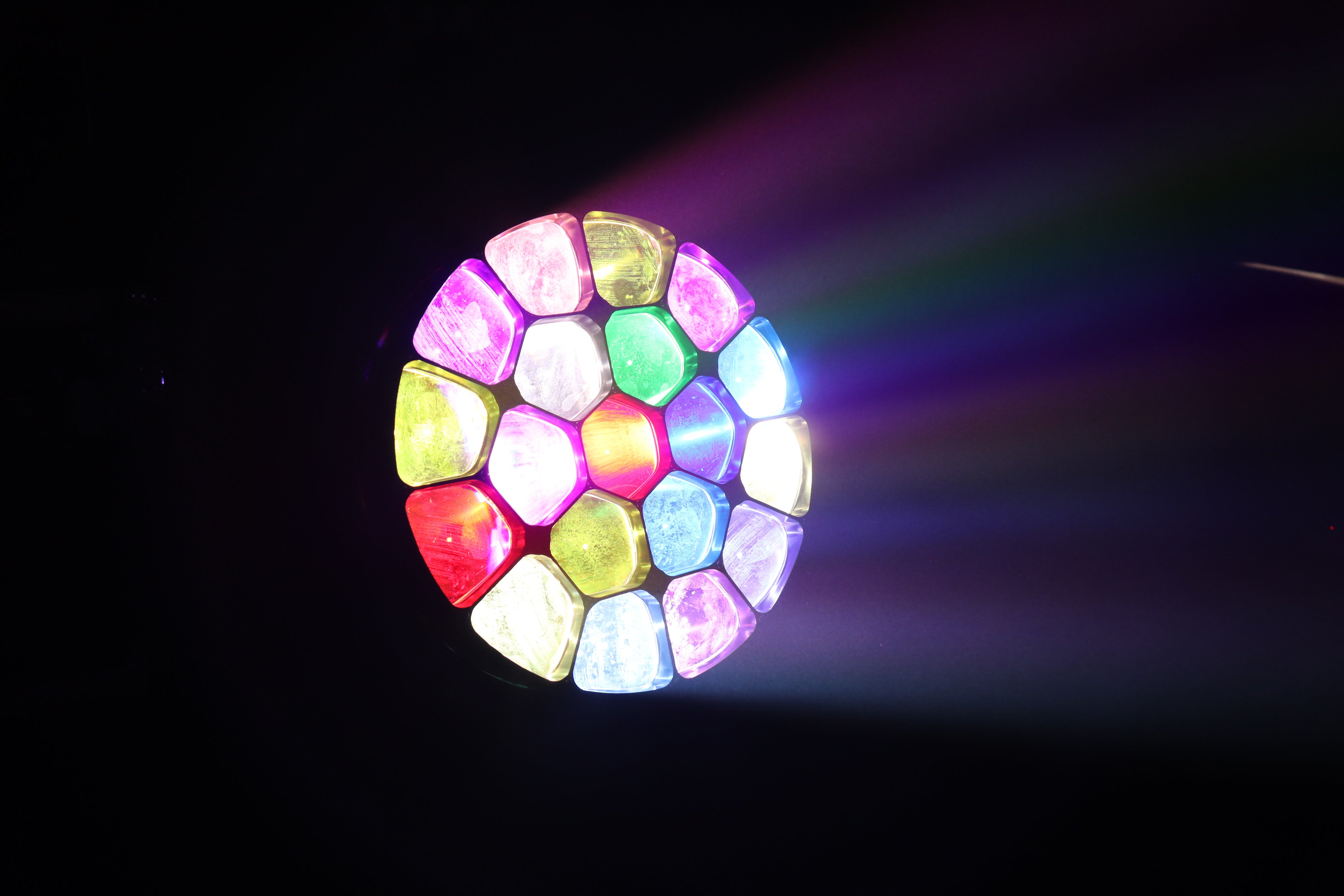 19x15W Moving Head Light LED RGBW 4in1 Beam/Wash/Zoom Effect Stage Lights Professional DMX Control Sound Activated DJ Lights for Chrismas Disco and Nightclub