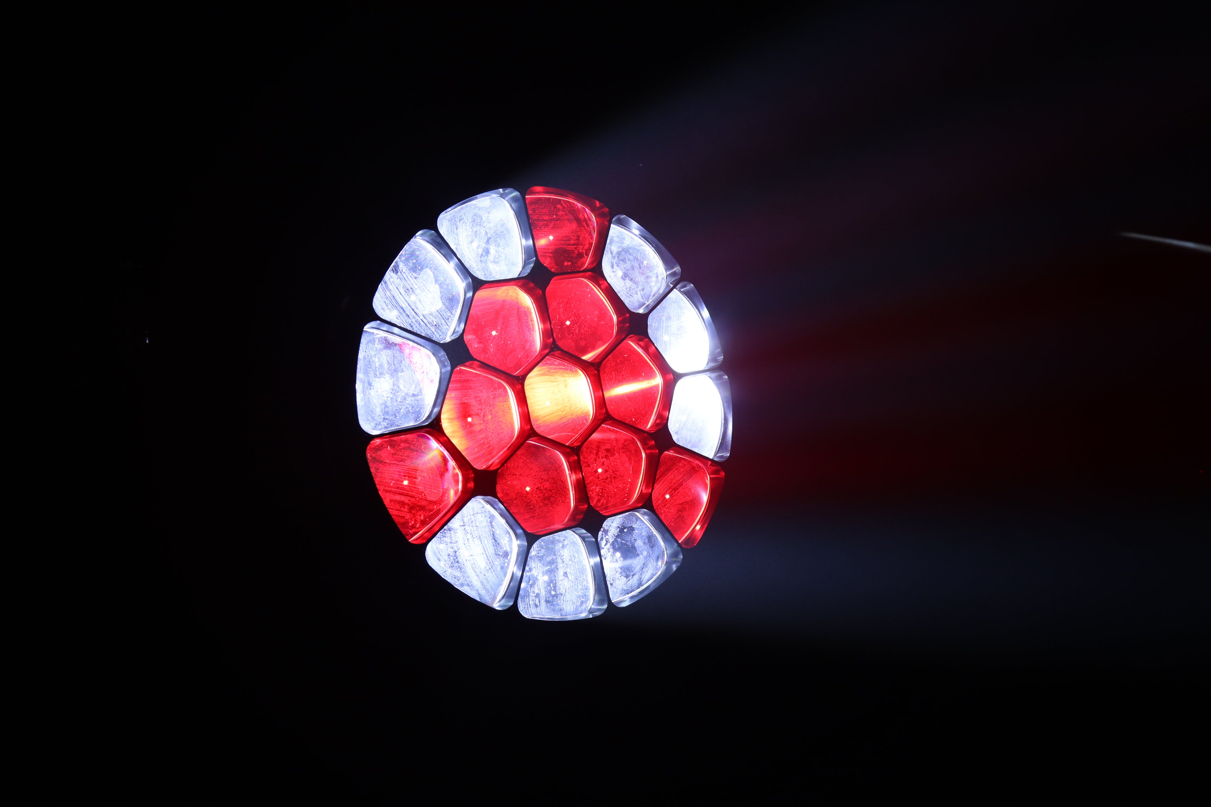 19x15W Moving Head Light LED RGBW 4in1 Beam/Wash/Zoom Effect Stage Lights Professional DMX Control Sound Activated DJ Lights for Chrismas Disco and Nightclub